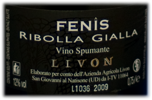 Livon Spumante Fenis Ribolla Gialla -113