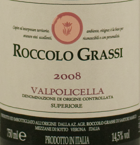 Roccolo Grassi Valpolicella Superiore 2008 Magnum-0