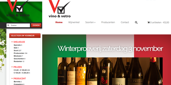 De nieuwe Vino & Vetro site is live!